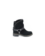 Women's Black Boots Without Practical Clasps