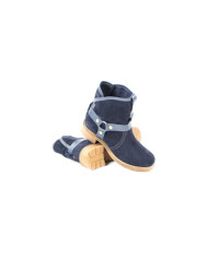 Women's Blue Boots Without Practical Clasps