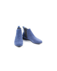 Women's Blue Boots with Elastics on the Laterals