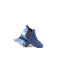 Women's Blue Boots with Elastics on the Laterals