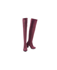 Botas Bordô Femininas Elegantes em Lycra