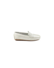 White Moccasins Ladies' Handbag With Rubber Sole