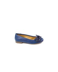 Women's Blue Sabrinas with Lace on the Bright Front and Rubber Sole