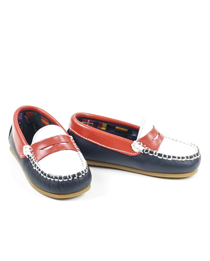Mocassins de Criança Tricolor