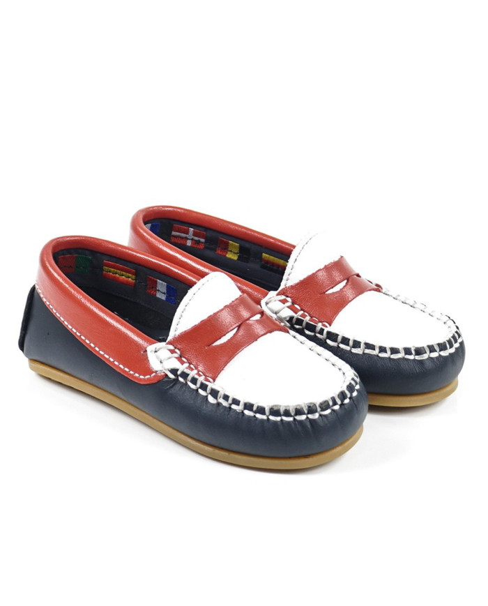 Mocassins de Criança Tricolor