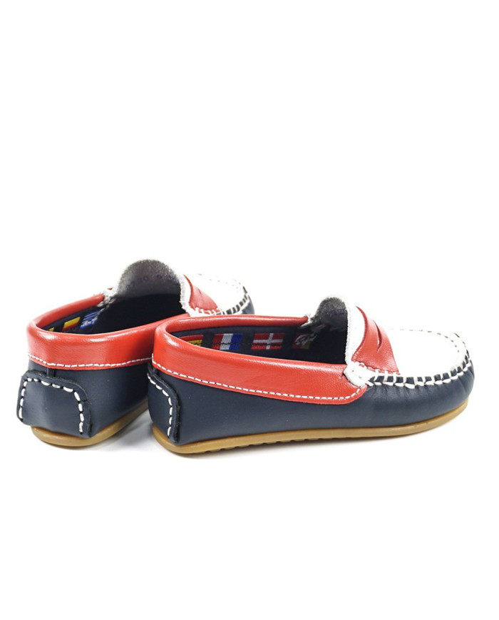 Tricolor Child Moccasins