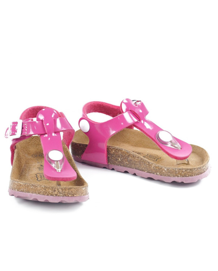 Sandálias Rosa Fuxia de Criança Envernizadas