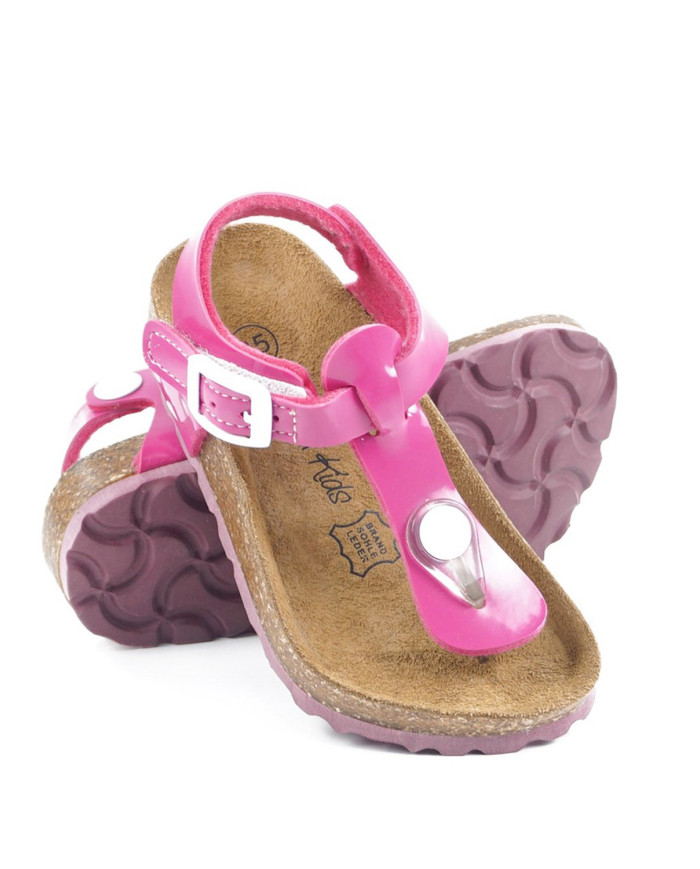 Pink Sandals Fuxia de Child Envernised
