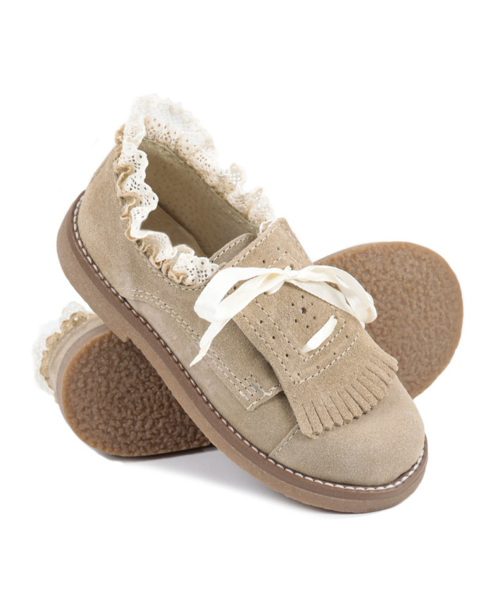 Children's Shoes with Oranges and Lace