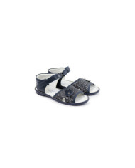 Girl Dark Blue Sandals with Bright