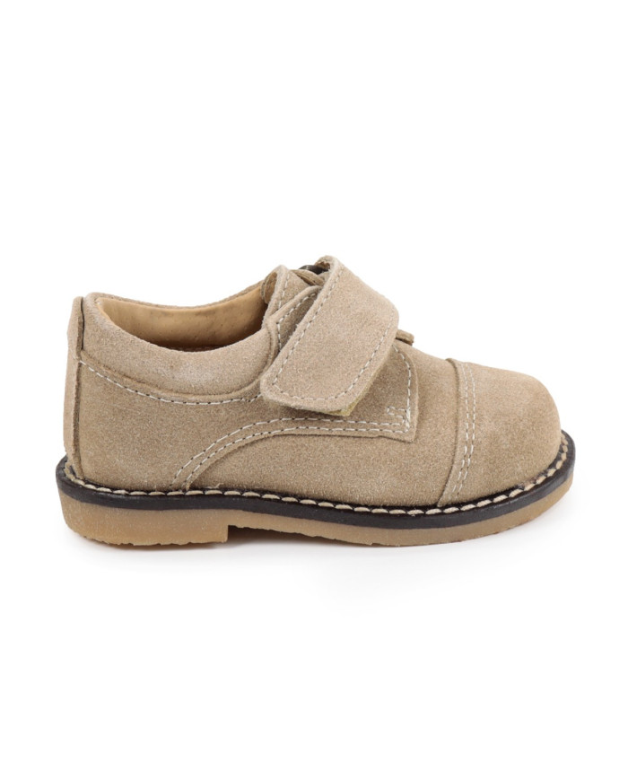 Sapatos Taupe Criança com Tira em Velcro
