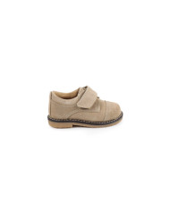 Taupe Child Shoes with Velcro Strip