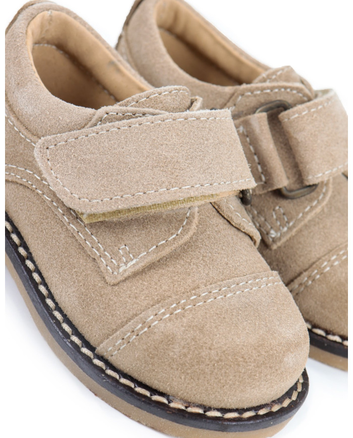 Sapatos Taupe Criança com Tira em Velcro