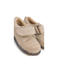Taupe Child Shoes with Velcro Strip