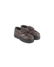 Boy Candle Shoes with Strip in Velcro