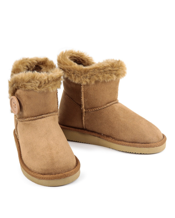 Botas de Menina com Pelo no Interior