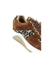 Sapatilhas Camel de Mulher Ginova Leopardo