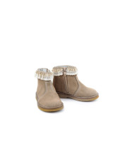 Children's Boots with Lace and Rubber Sole