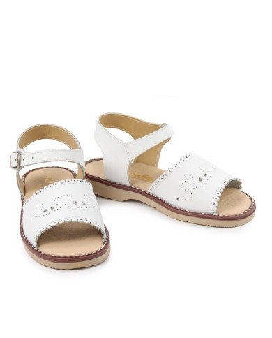 Sandals Girl with Perforated Strip