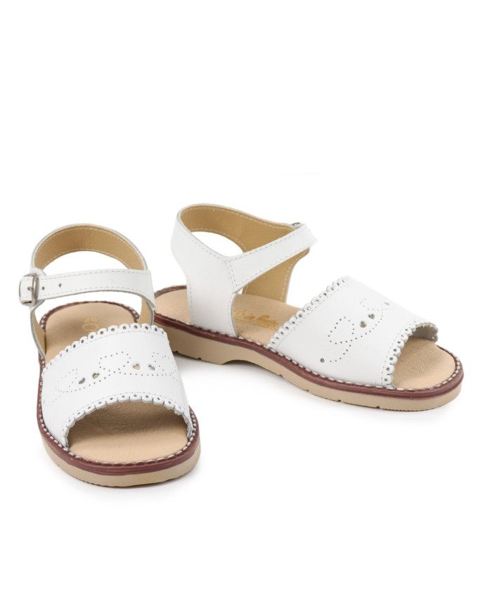 Sandals Girl with Perforated Strip