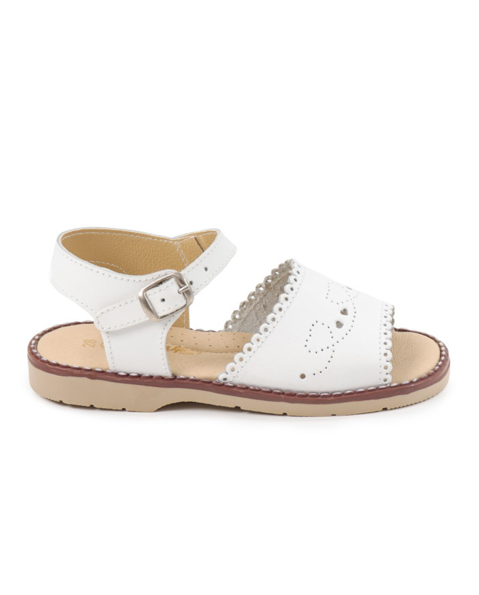 Sandals Girl with Perforated Strip