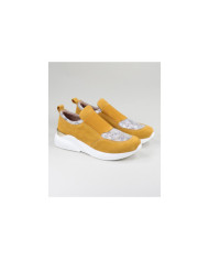 Women's shoes Ginova Yellow with Elastic