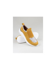 Sapatilhas de Mulher Ginova Amarelo com Elástico