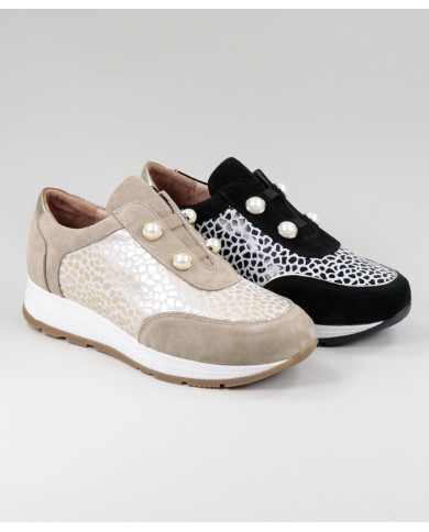 Ginova Women's Trainers with Pearls