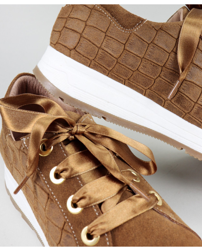 Ginova Women Sports in Camel with Satin Wholesalers