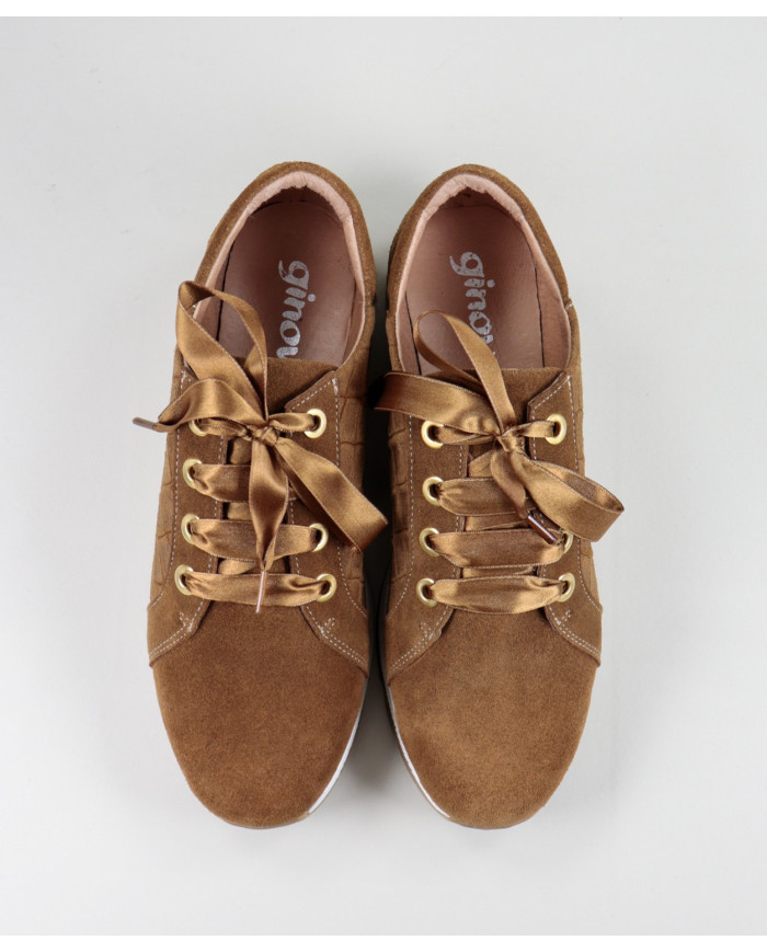 Ginova Women Sports in Camel with Satin Wholesalers