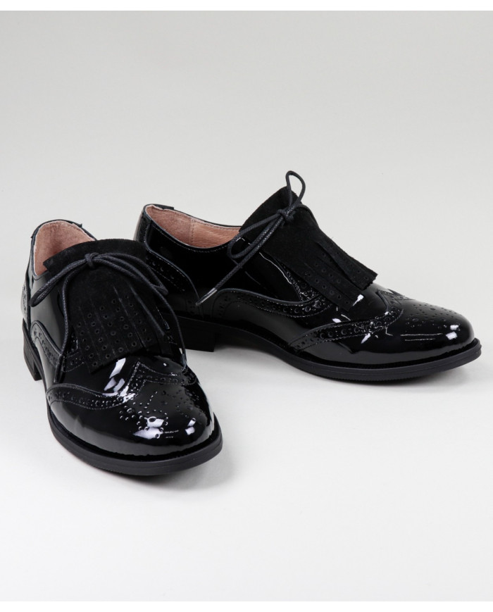 Oxford Ginova shoes with Oranges in varnish