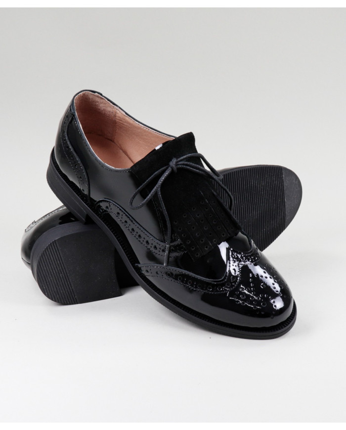 Oxford Ginova shoes with Oranges in varnish