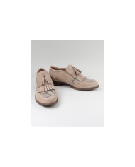 Women's Oxford Shoes Ginova with Berloque in Taupe
