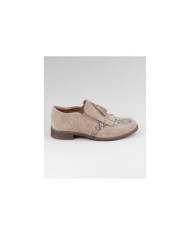 Sapatos Oxford de Mulher Ginova com Berloque em Taupe