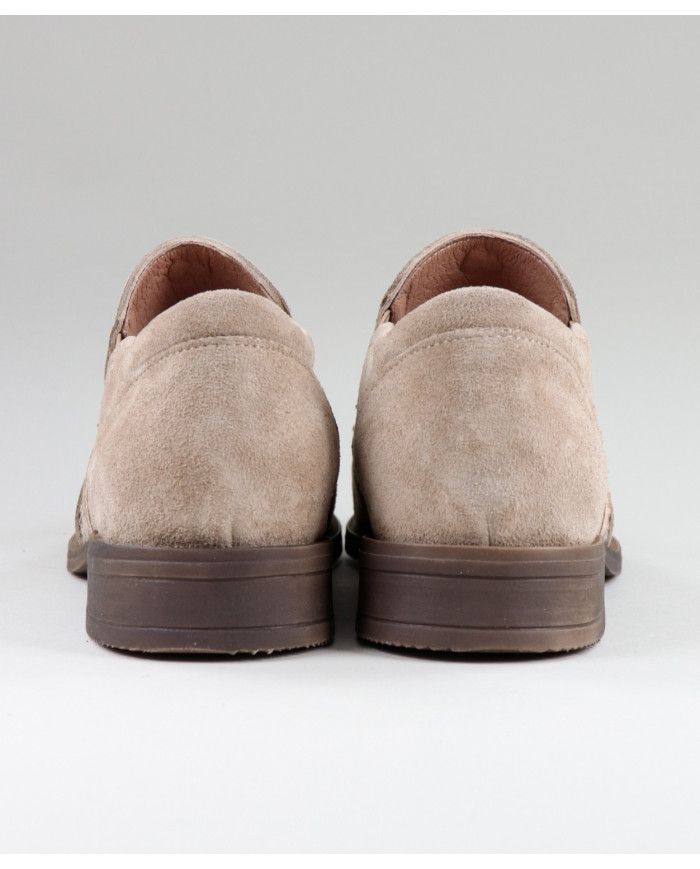 Women's Oxford Shoes Ginova with Berloque in Taupe