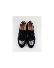 Women's Oxford Shoes Ginova with Berloque in Black