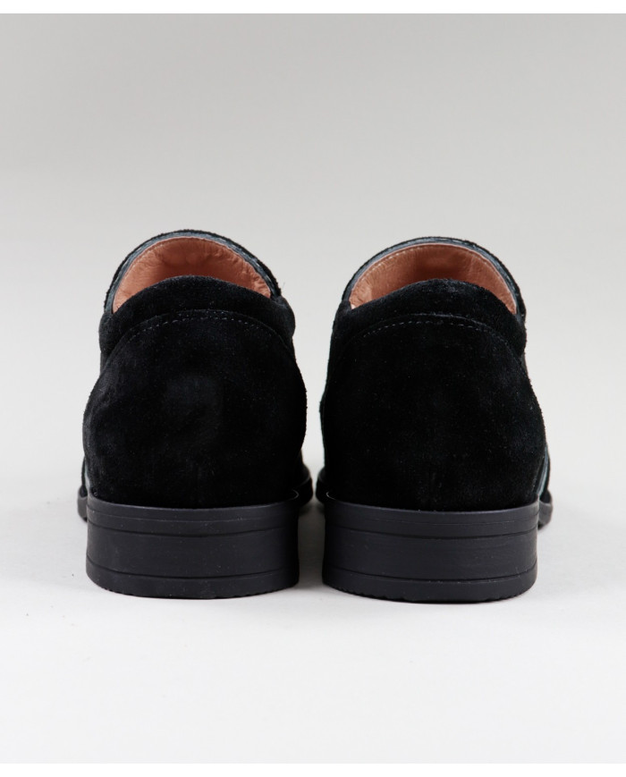 Sapatos Oxford de Mulher Ginova com Berloque em Preto