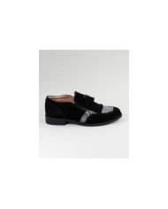 Women's Oxford Shoes Ginova with Berloque in Black