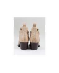 Botas Ginova efeito Crocodilo Atrás em taupe