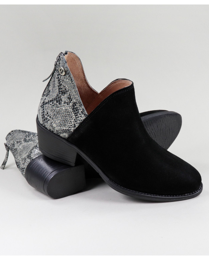 Botas de mujeres Ginova con patrón y cierre