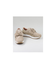Women's Ginova shoes in Taupe with Lace