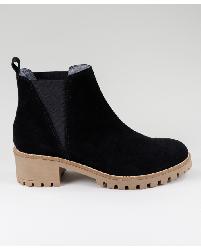 Botins de Mulher Ginova em Preto com Elástico