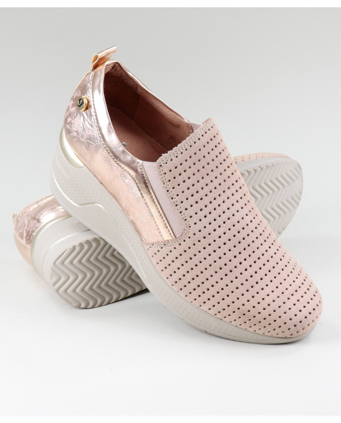 Pink Women Shoes Ginova Elastic