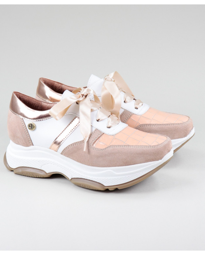 Women's Nude Sneakers Ginova Trainers