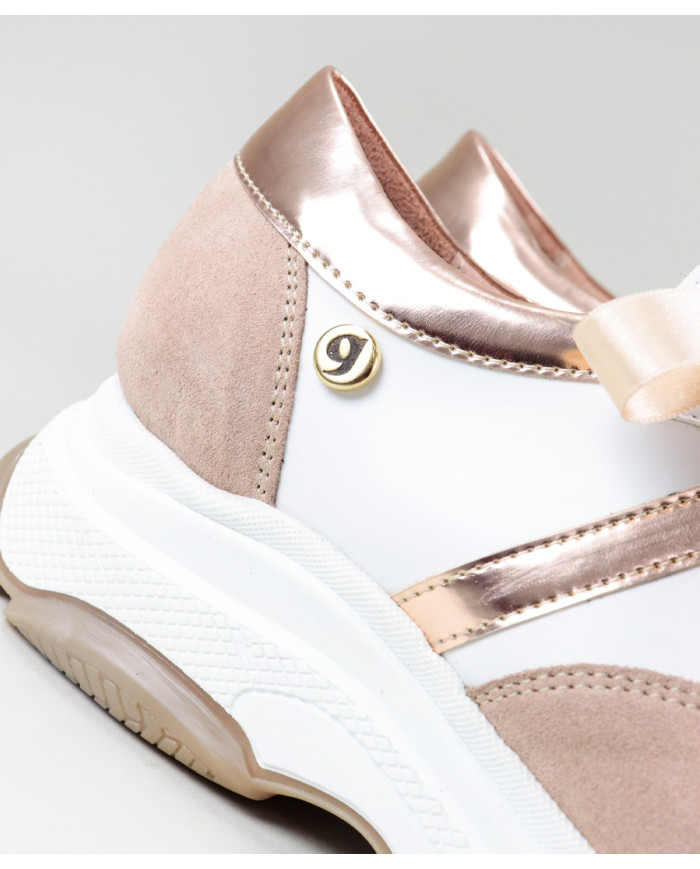 Sapatilhas Nude Sneakers Ginova Femininas