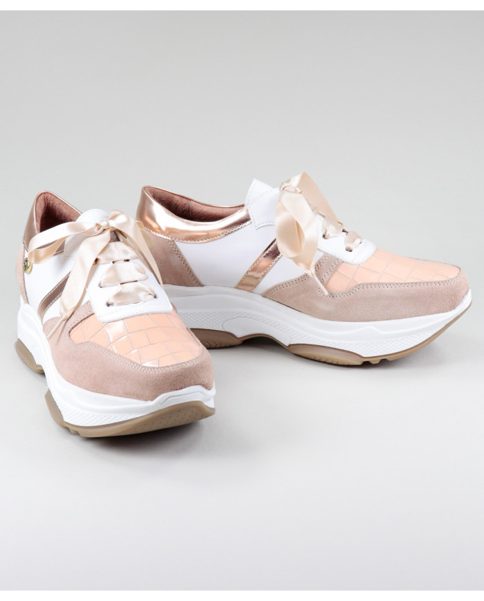 Sapatilhas Nude Sneakers Ginova Femininas