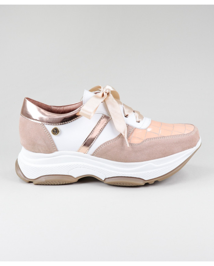 Women's Nude Sneakers Ginova Trainers