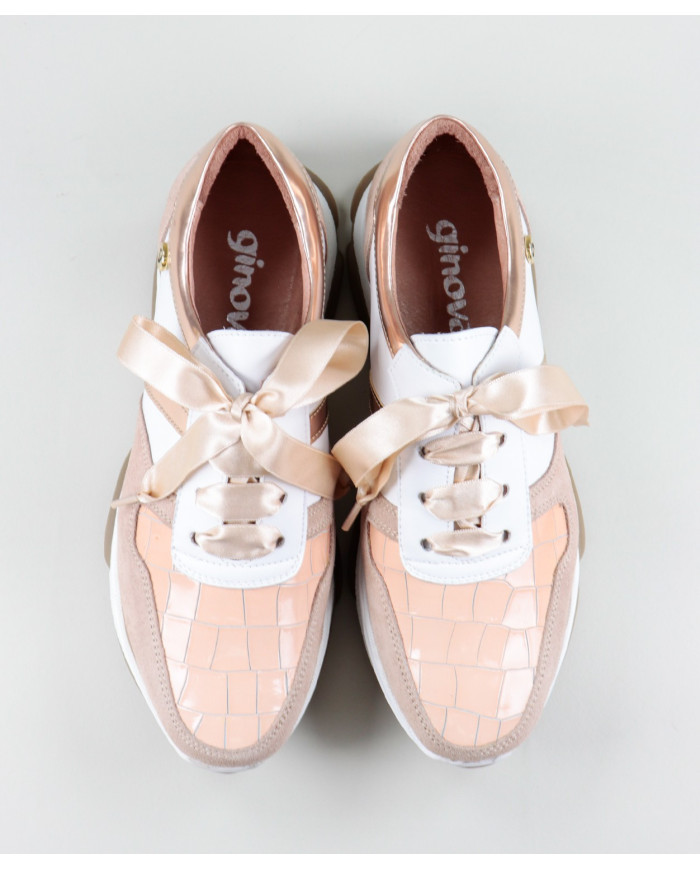 Women's Nude Sneakers Ginova Trainers