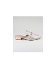 Mules Dourados Ginova de Senhora com Aplicação