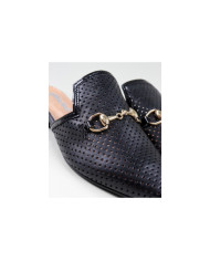 Ladies Ginova Black Mules with Application